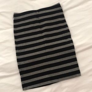 Striped Pencil Skirt